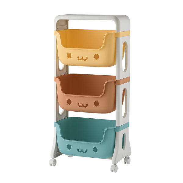 Mueble Organizador Juguetes Niños Con 3 Contenedores GlowUp