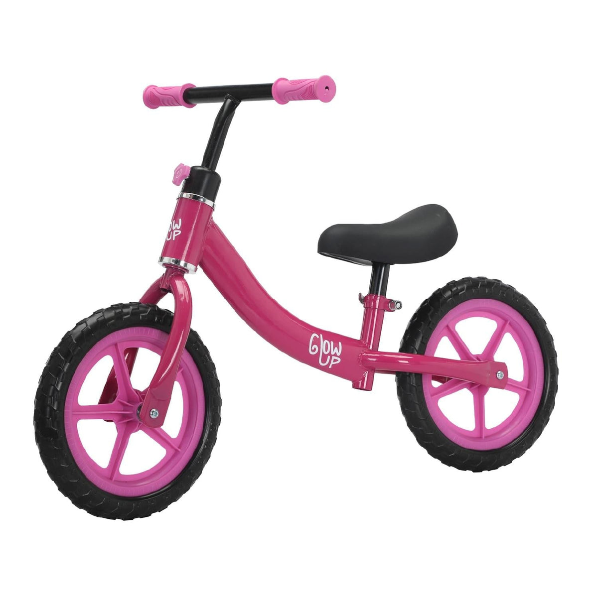 Bicicleta de Equilibrio Infantil Rosada Miki con Asiento Ajustable GlowUp