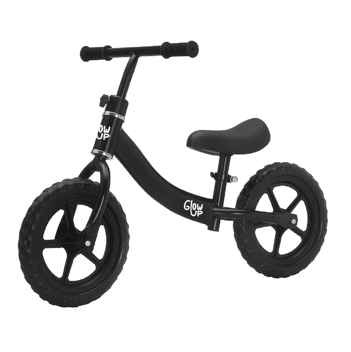 Bicicleta de Equilibrio Infantil Negra Ziro con Asiento Ajustable GlowUp