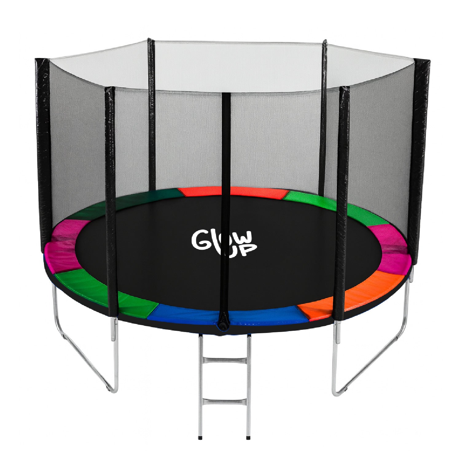 Cama Elástica 10ft 3,05 mts GlowUp con Malla y Escalera