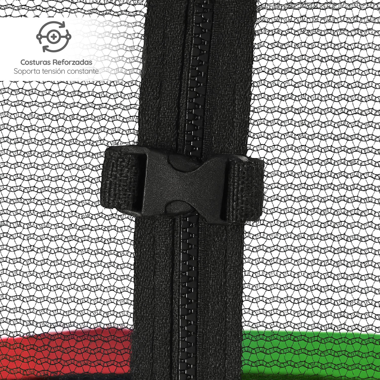 Cama Elástica 10ft 3,05 mts GlowUp con Malla y Escalera