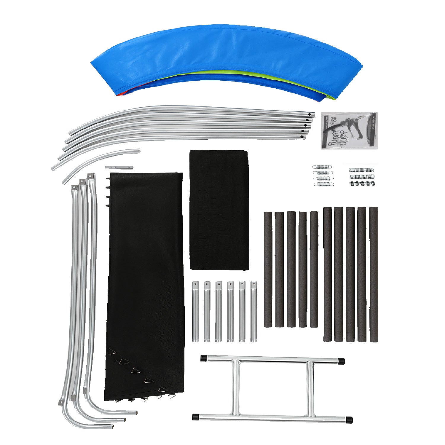 Cama Elástica 14ft 3,79 mts GlowUp con Malla Seguridad y Escalera