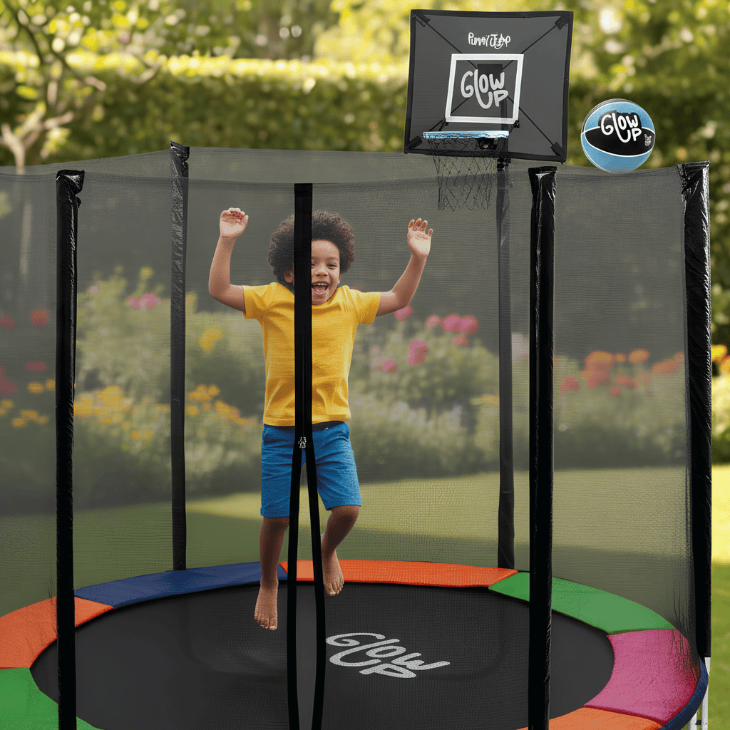 Cama Elástica 1,83 mts 6 ft Con Malla + Set Basketball