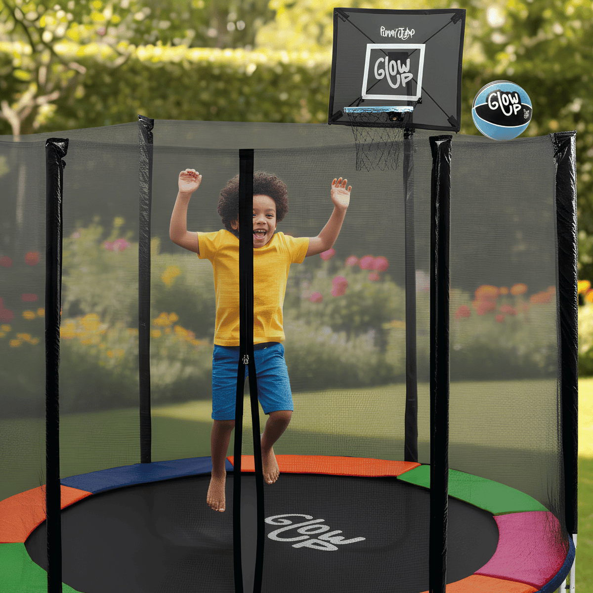 Cama Elástica 1,83 mts 6 ft Con Malla + Set Basketball