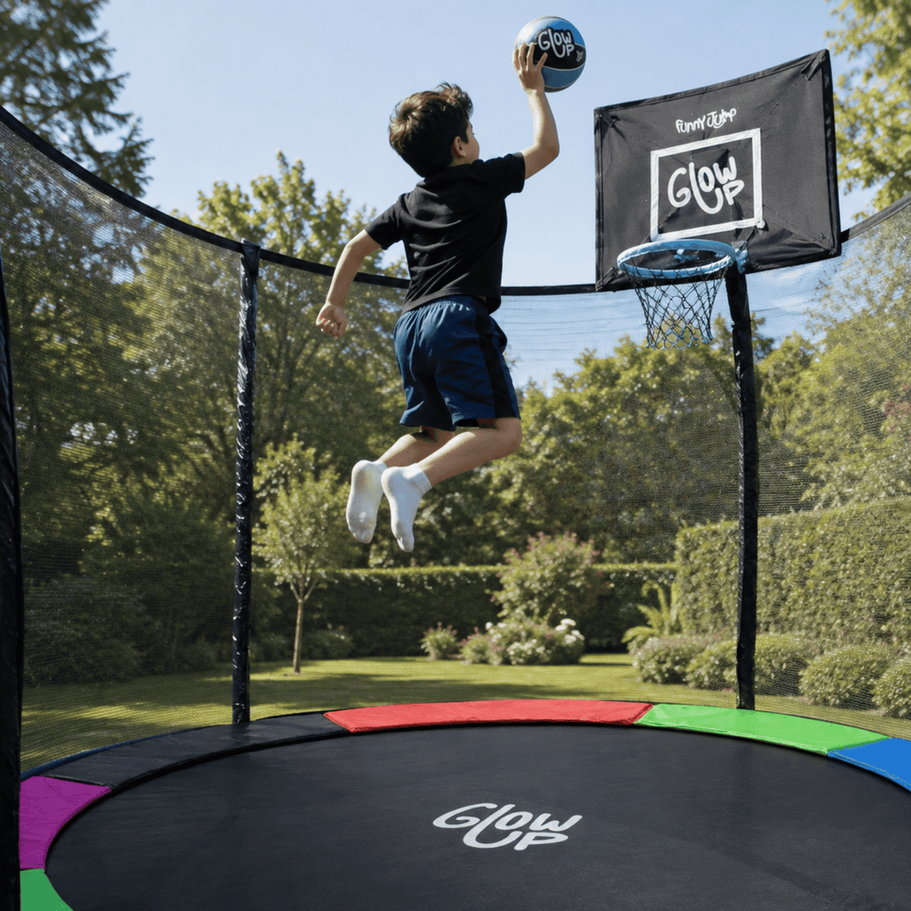 Cama Elástica 2,44 mt 8ft Con Malla + Set Basketball