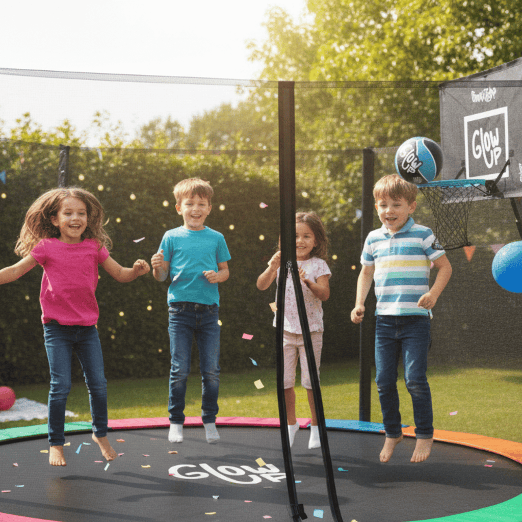 Cama Elástica 3,2 mt 12 ft Con Malla + Set Basketball