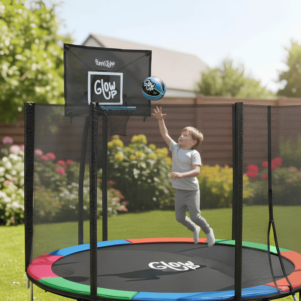 Cama Elástica 3,2 mt 12 ft Con Malla + Set Basketball