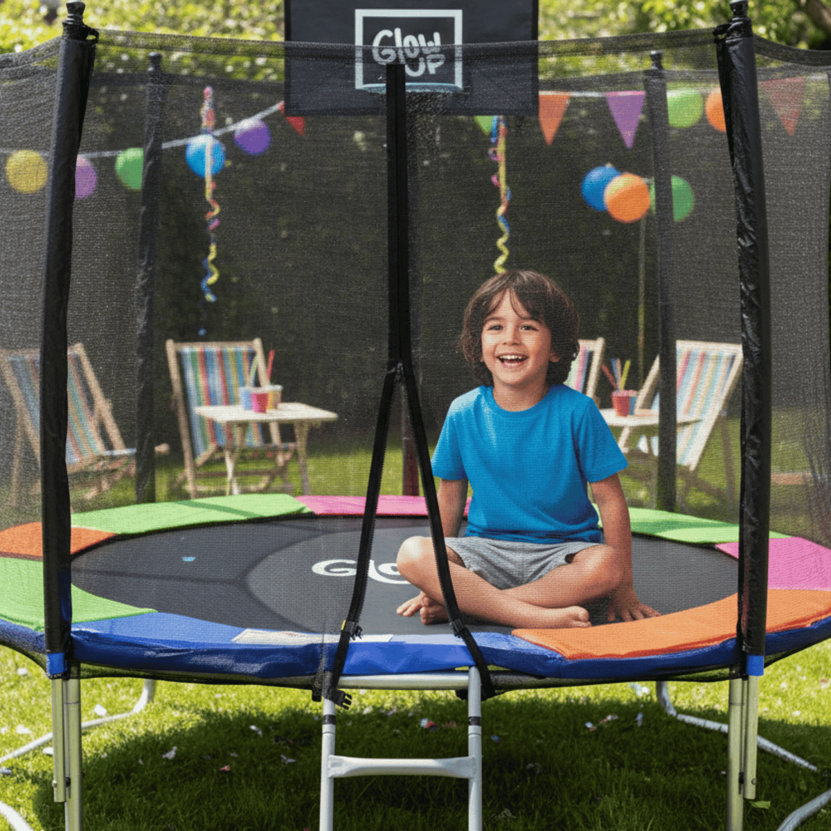 Cama Elástica 4,27 mt 14 ft Con Malla + Set Basketball
