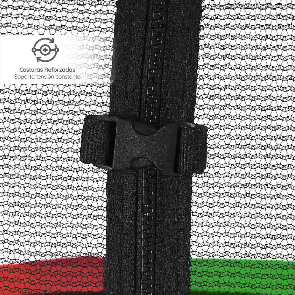 Cama Elástica 8ft 2,44 mts GlowUp con Malla y Escalera