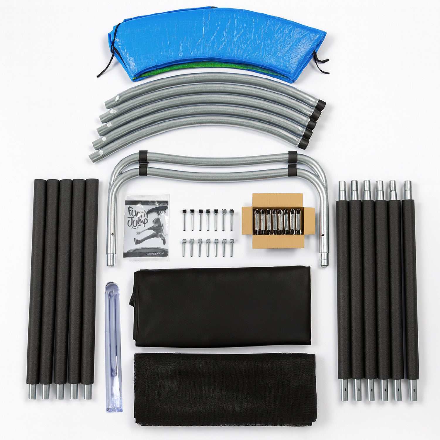 Cama Elástica 6ft 1.83mt soporta 160kg Malla Glowup + Escalera