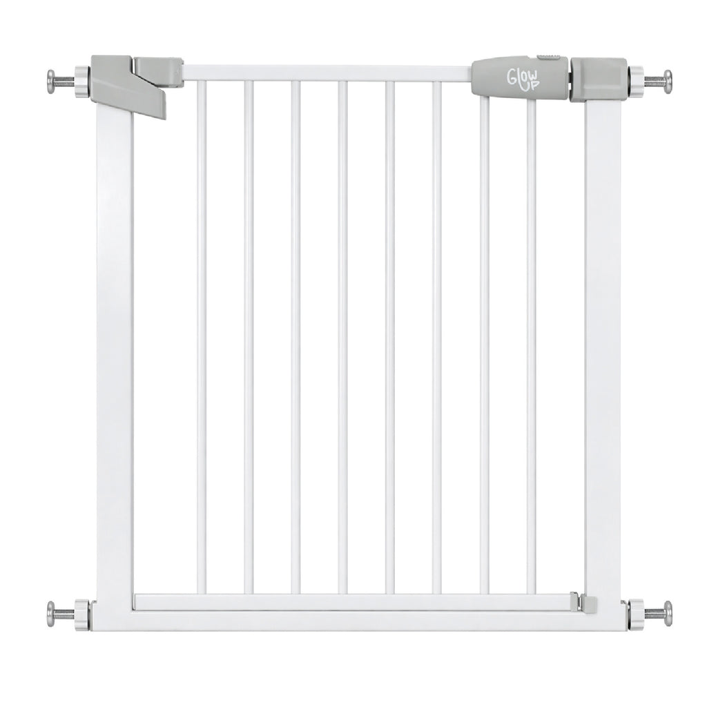 Reja de seguridad escalera puerta bebés y mascotas blanco