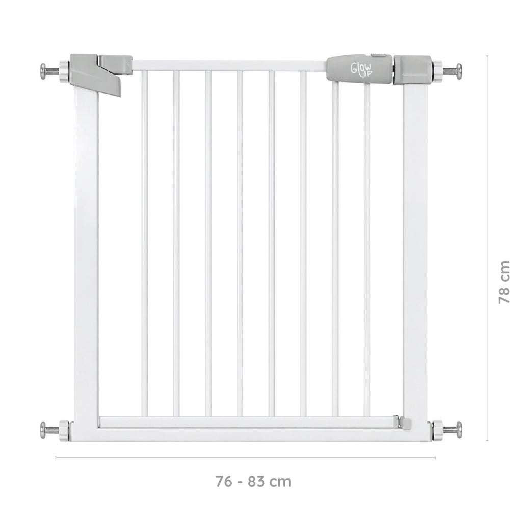 Reja de seguridad escalera puerta bebés y mascotas blanco