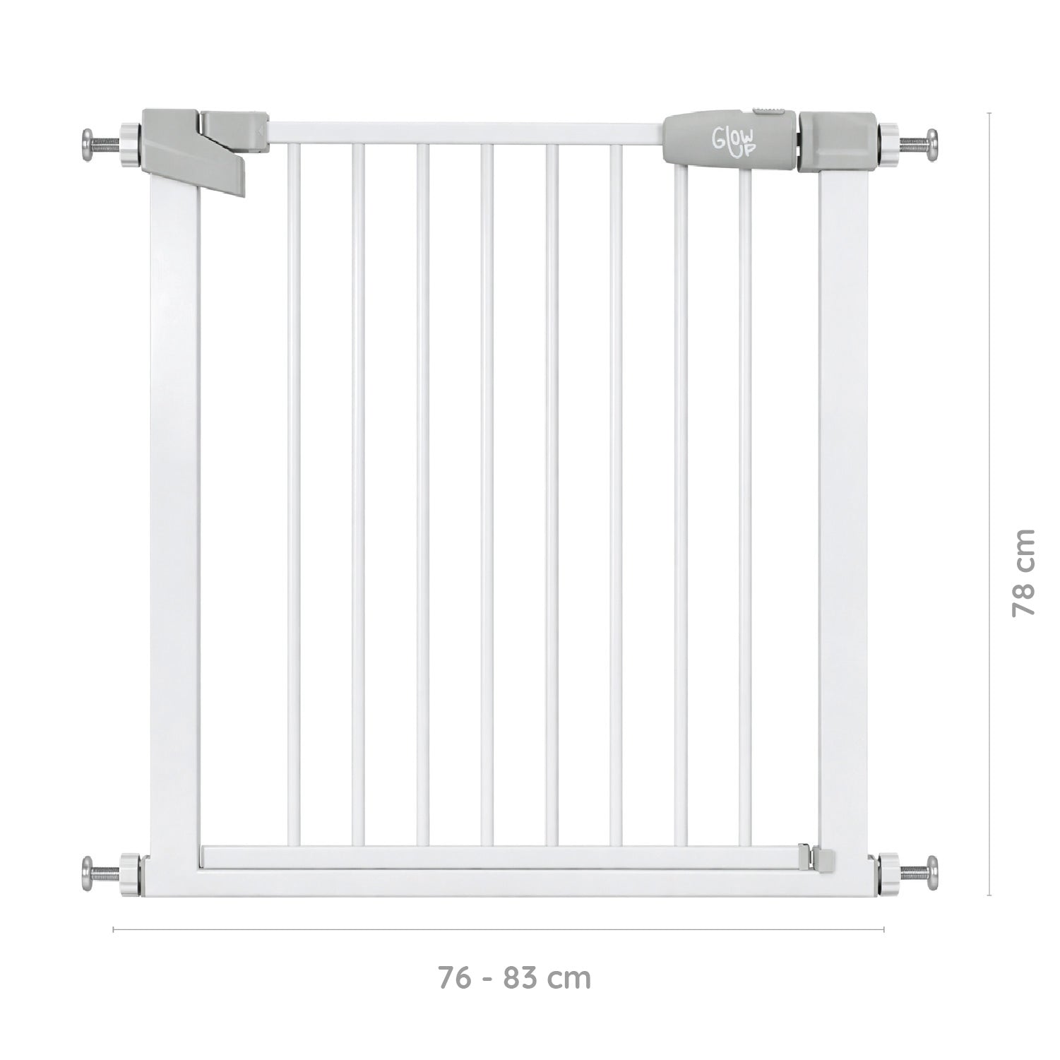 Reja de seguridad escalera puerta bebés y mascotas blanco