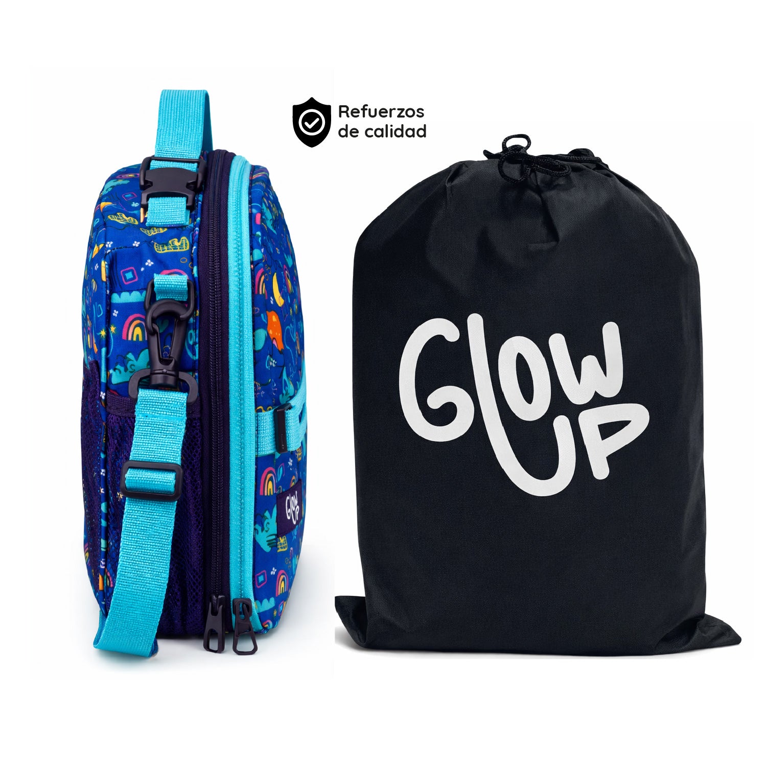 Lonchera Térmica Niño Niña Bolso Lunch + Morral GlowUp