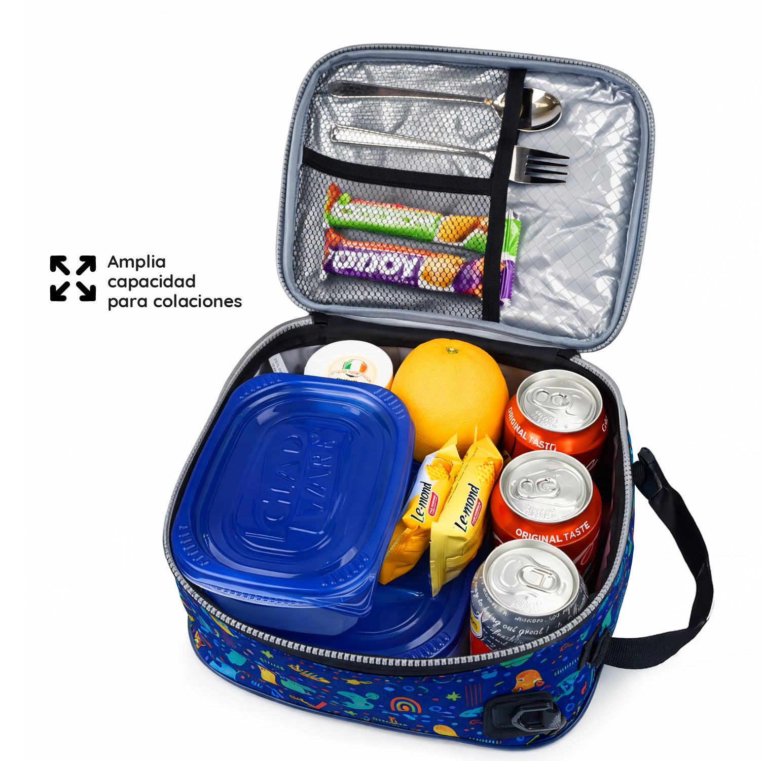 Lonchera Térmica Niño Niña Bolso Lunch + Morral GlowUp