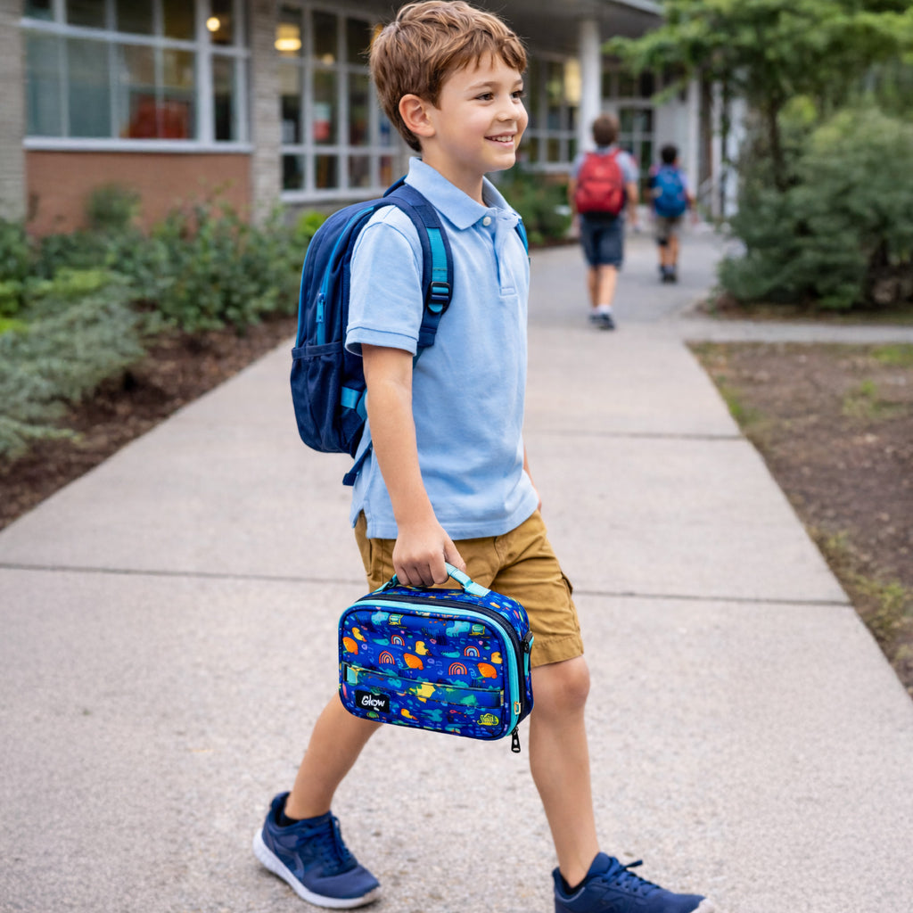 Lonchera Térmica Niño Niña Bolso Lunch + Morral GlowUp