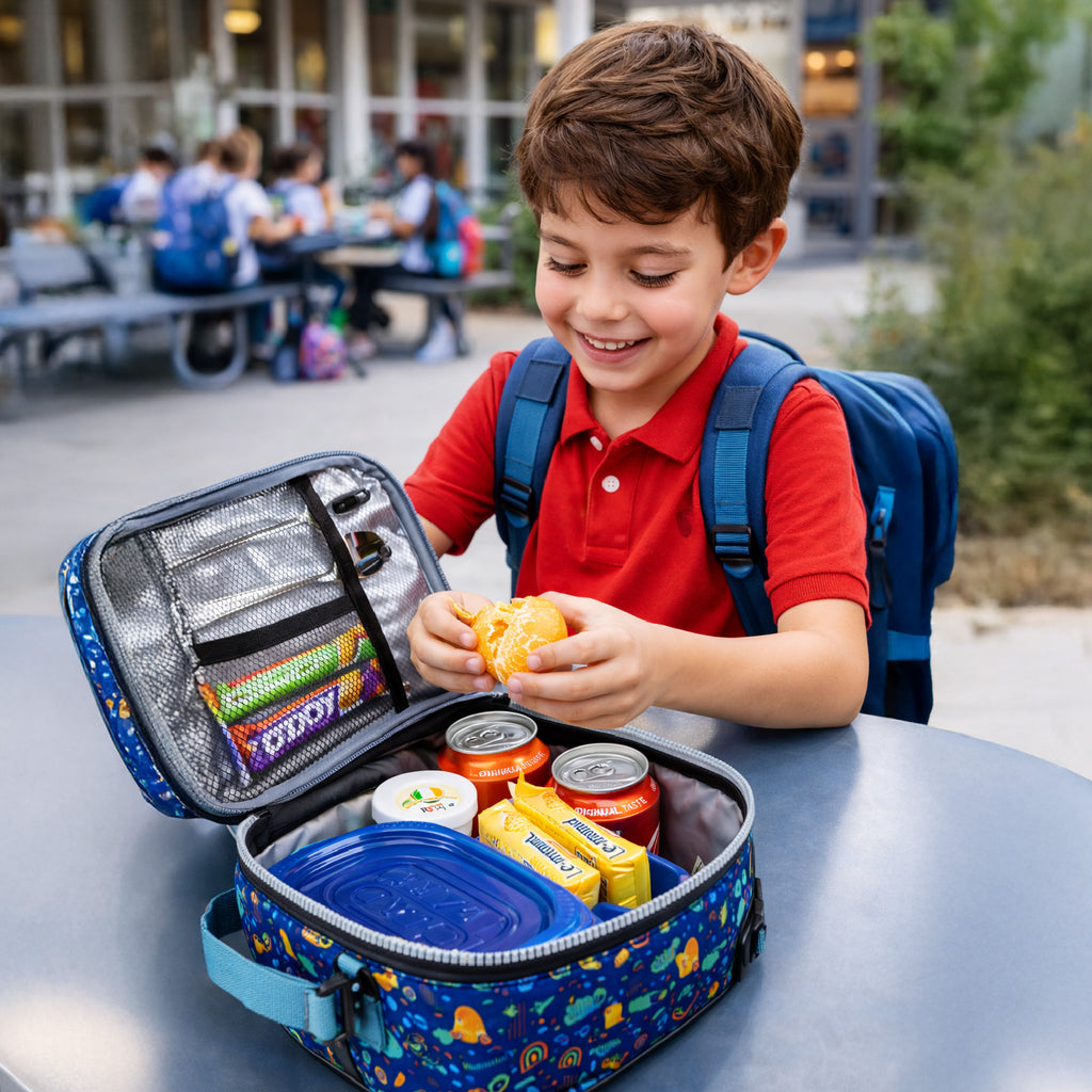 Lonchera Térmica Niño Niña Bolso Lunch + Morral GlowUp