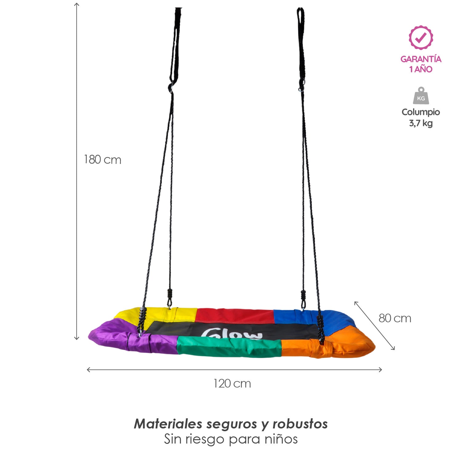 Columpio Rectangular Multicolor