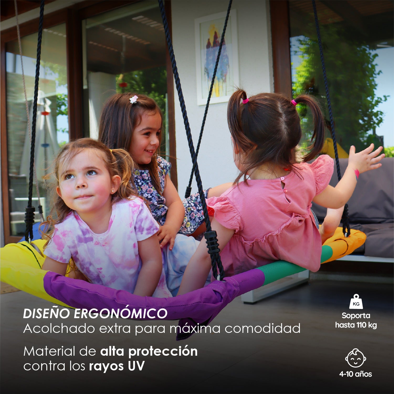 Columpio Rectangular Multicolor