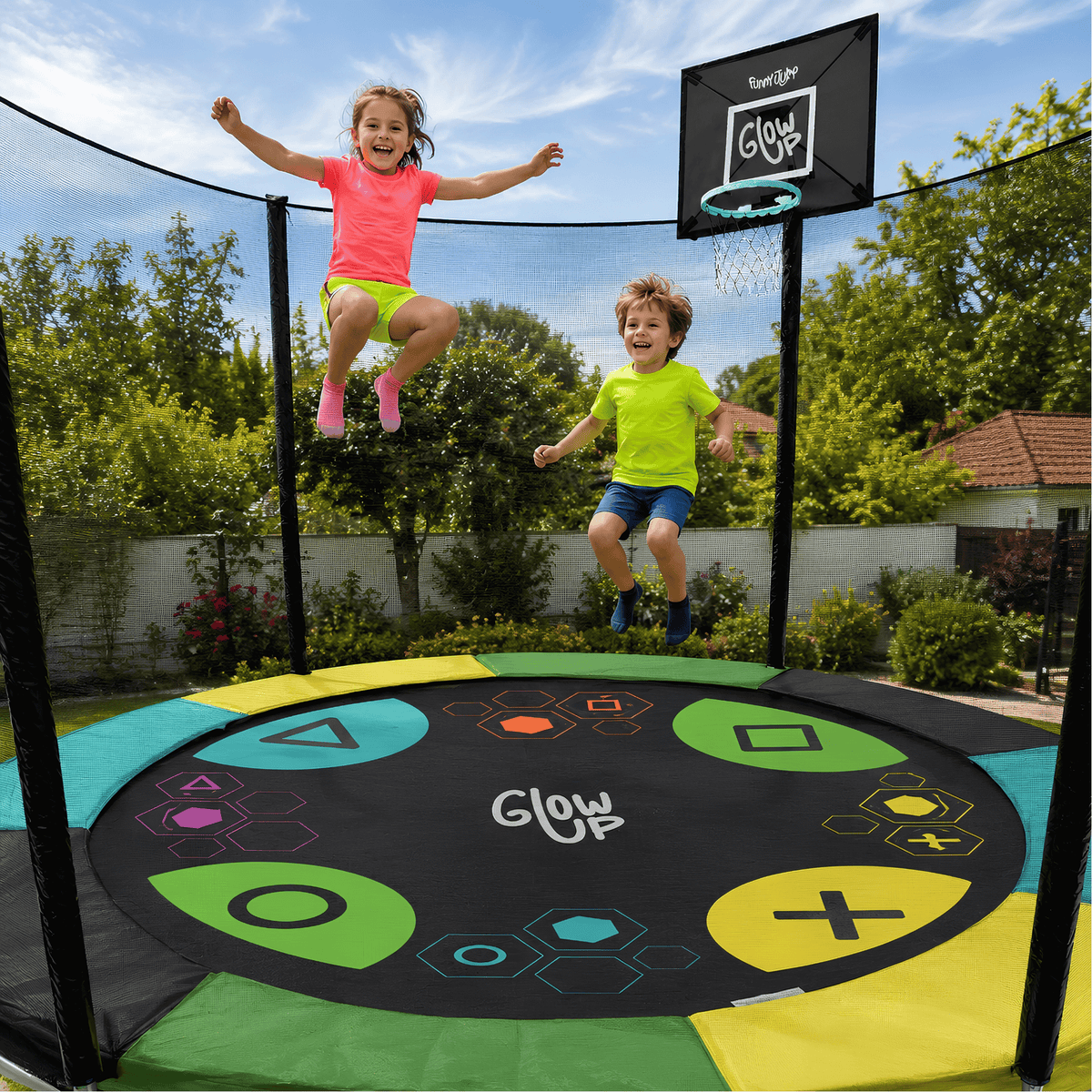 Cama Elástica 2,44mt 8ft Ed Exclusiva F + Set Basketball