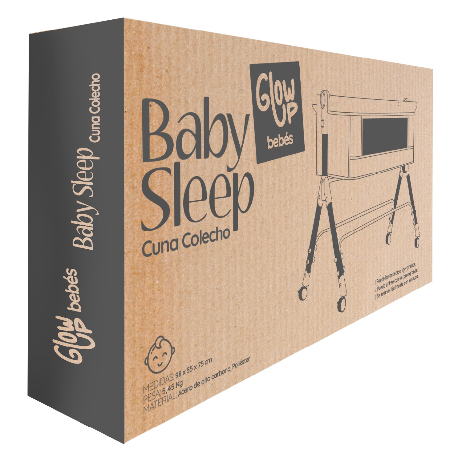 Cuna Corral Colecho Bebé Dormitorio Ajustable