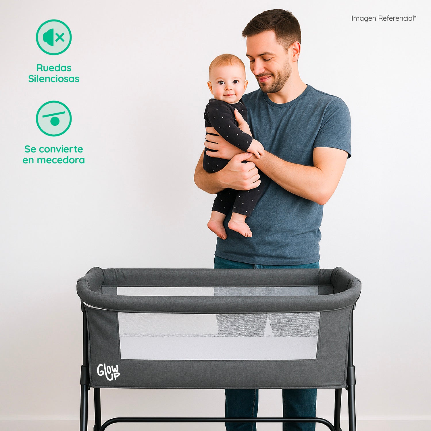 Cuna Corral Colecho Bebé Dormitorio Ajustable