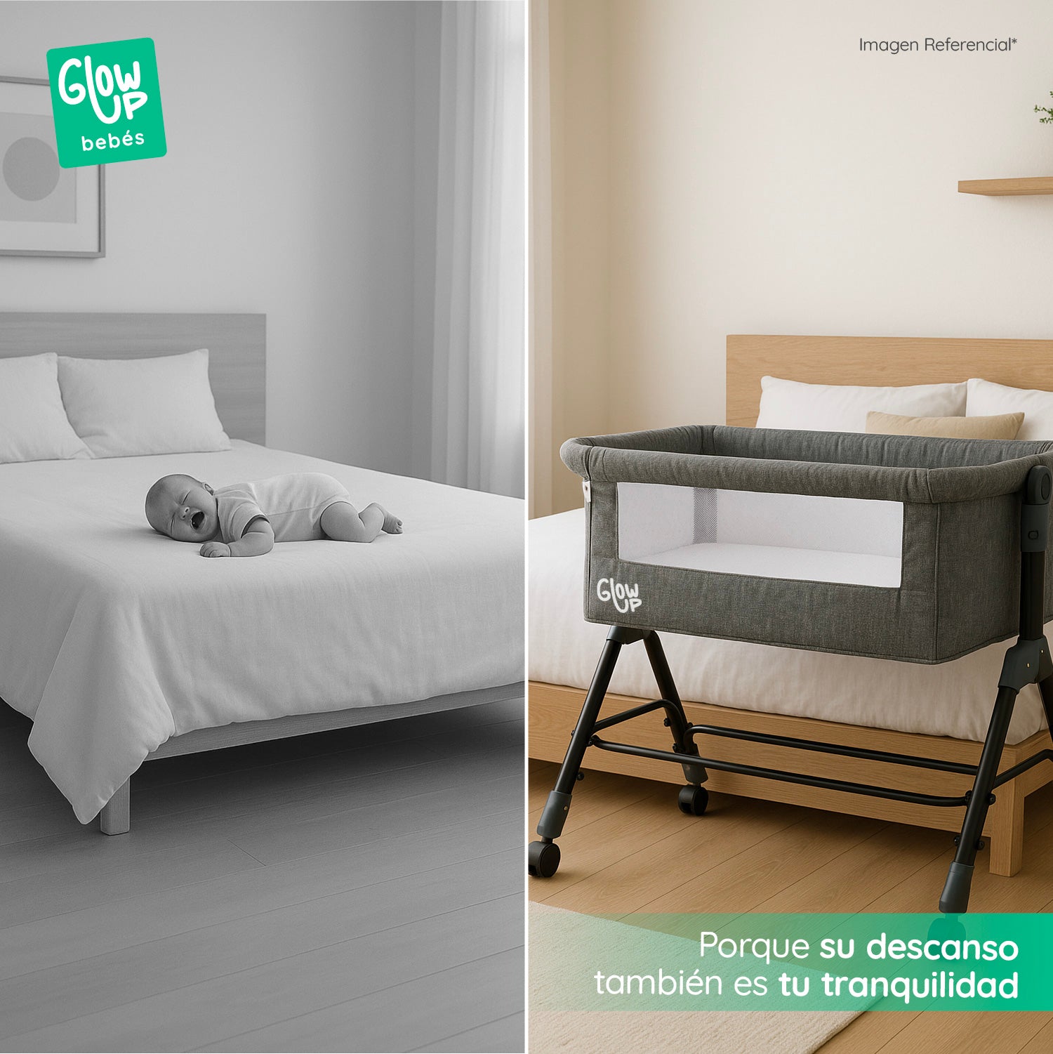 Cuna Corral Colecho Bebé Dormitorio Ajustable