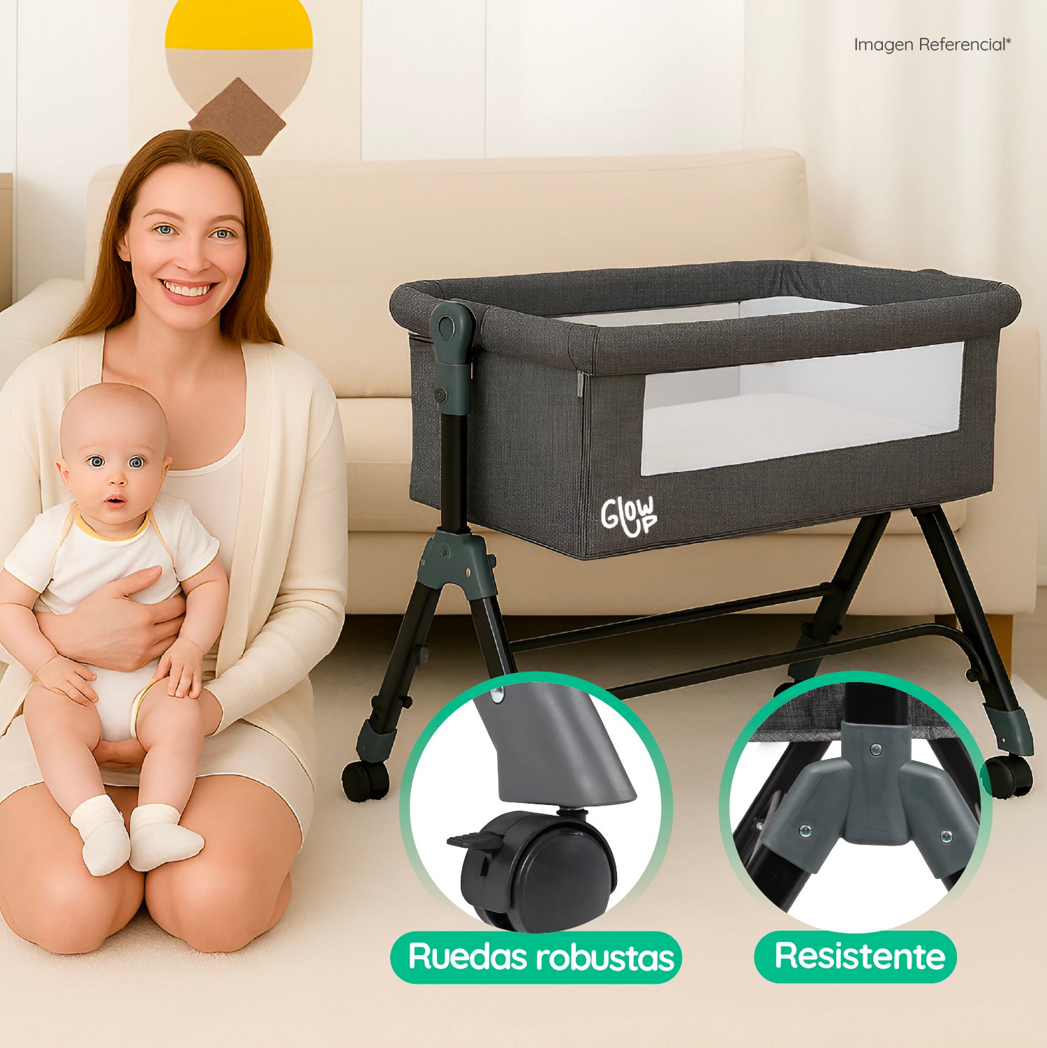 Cuna Corral Colecho Bebé Dormitorio Ajustable