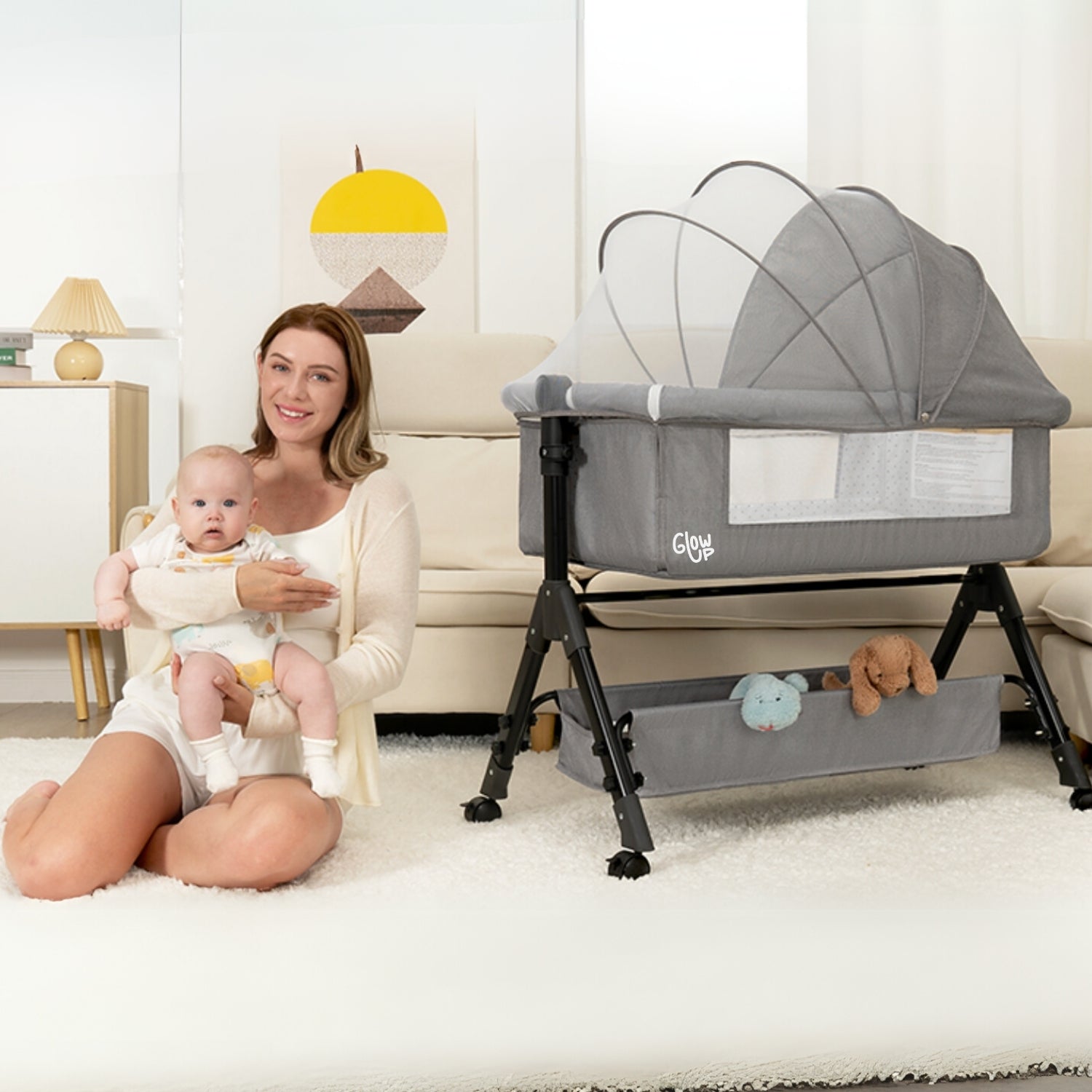 Cuna Corral Colecho Bebé Dormitorio Ajustable