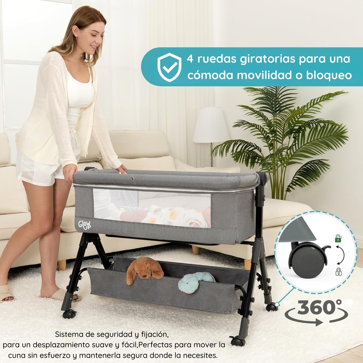 Cuna Corral Colecho Bebé Dormitorio Ajustable