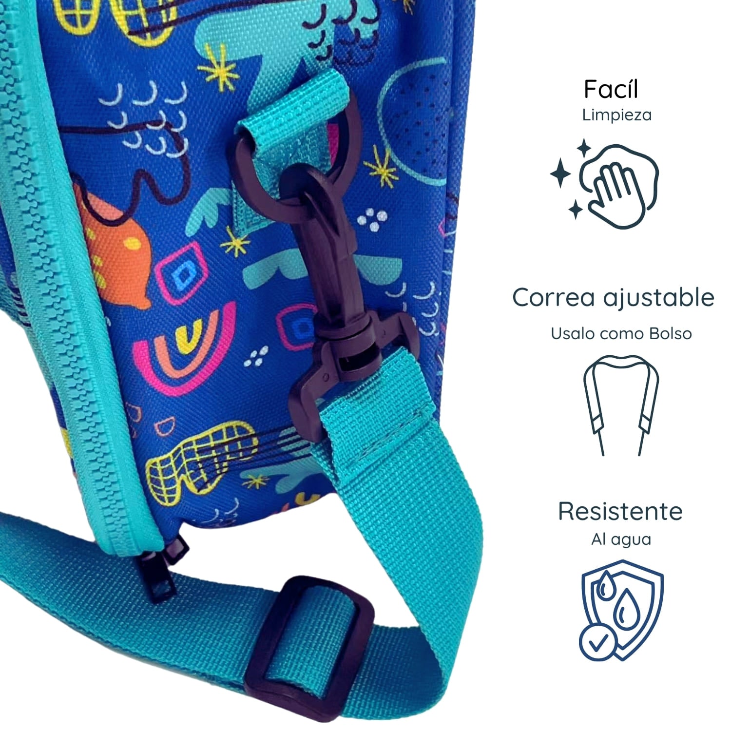 Lonchera Térmica Niño Niña Bolso Lunch + Morral GlowUp