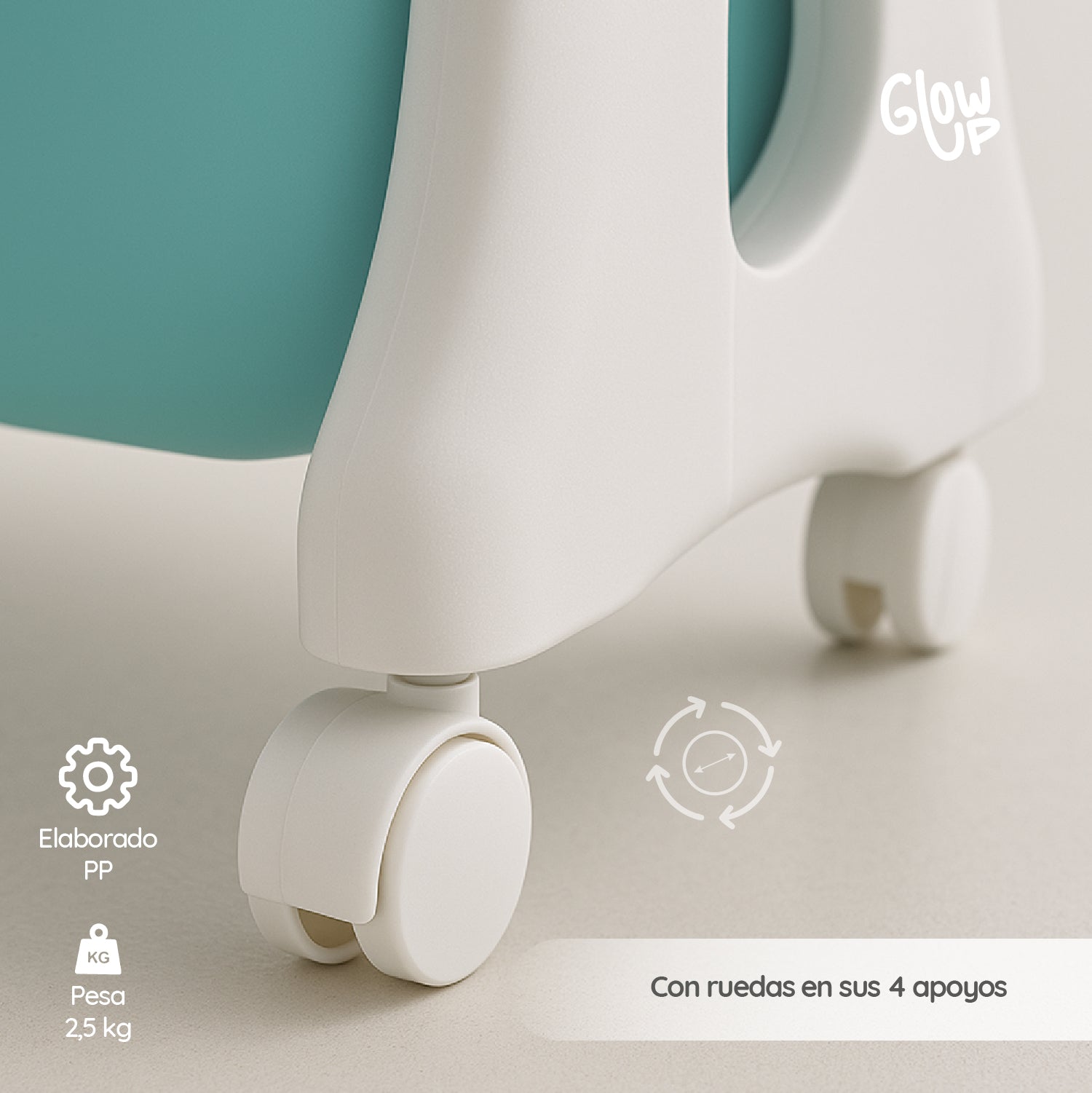 Mueble Organizador Juguetes Niños Con 3 Contenedores GlowUp