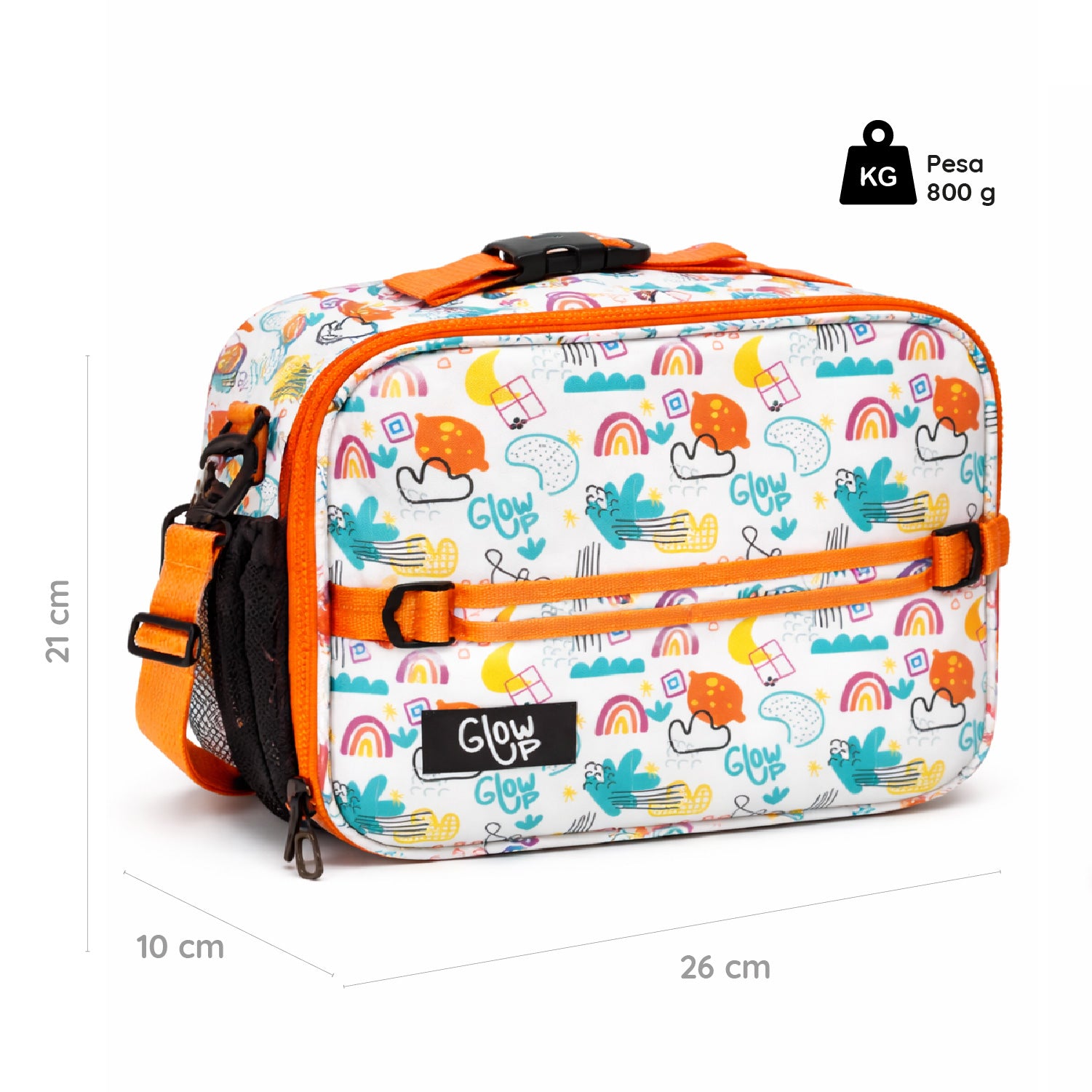 Lonchera Térmica Niño Niña Bolso Almuerzo + Morral Glowup