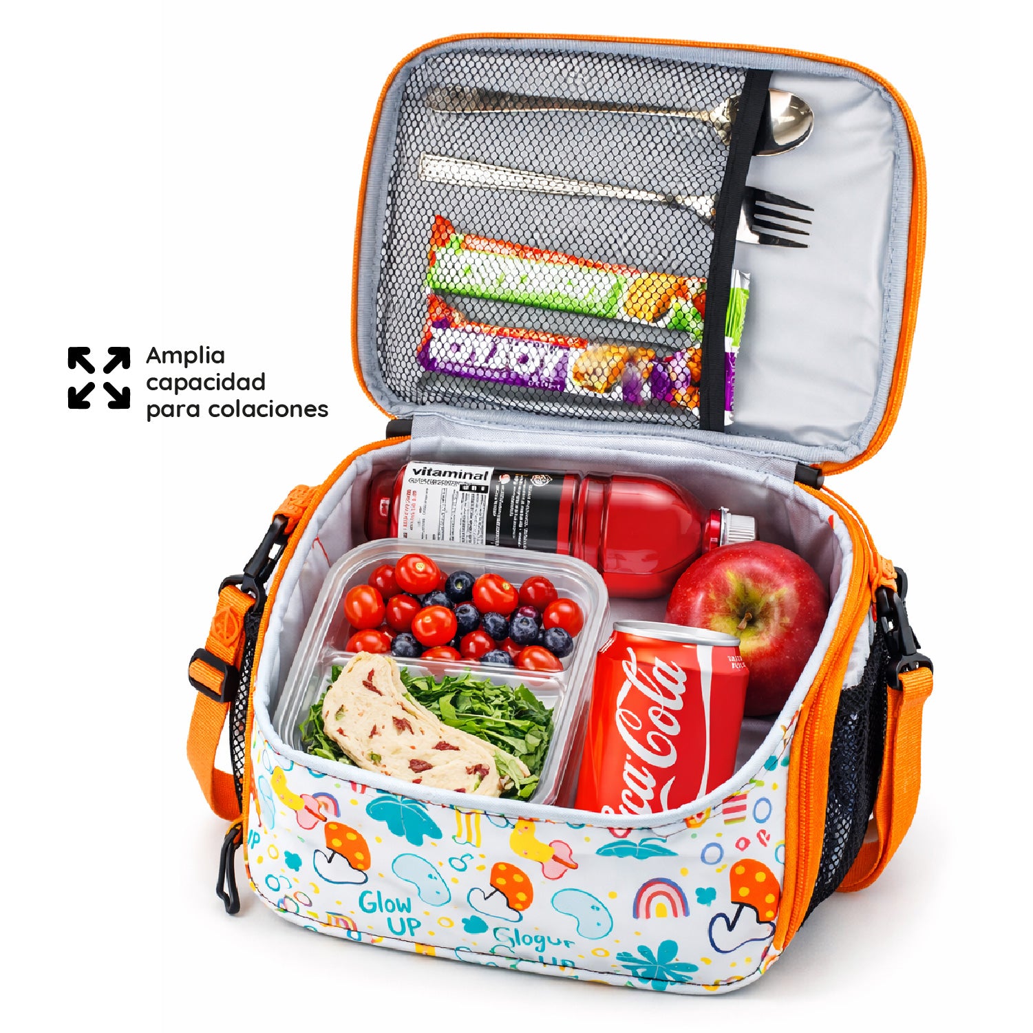 Lonchera Térmica Niño Niña Bolso Almuerzo + Morral Glowup
