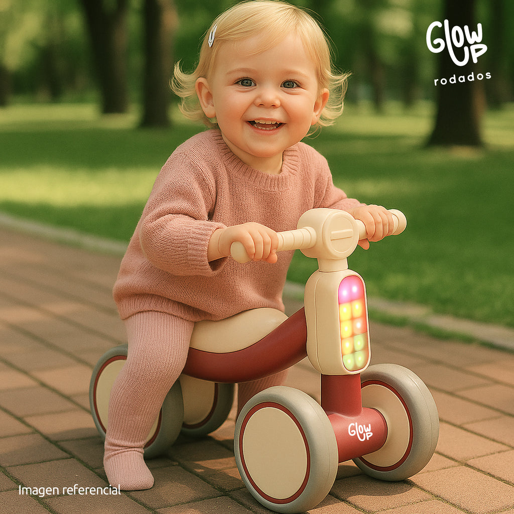 Cuatriciclo Infantil Luces Y Sonidos Niño Niña Café Bambi