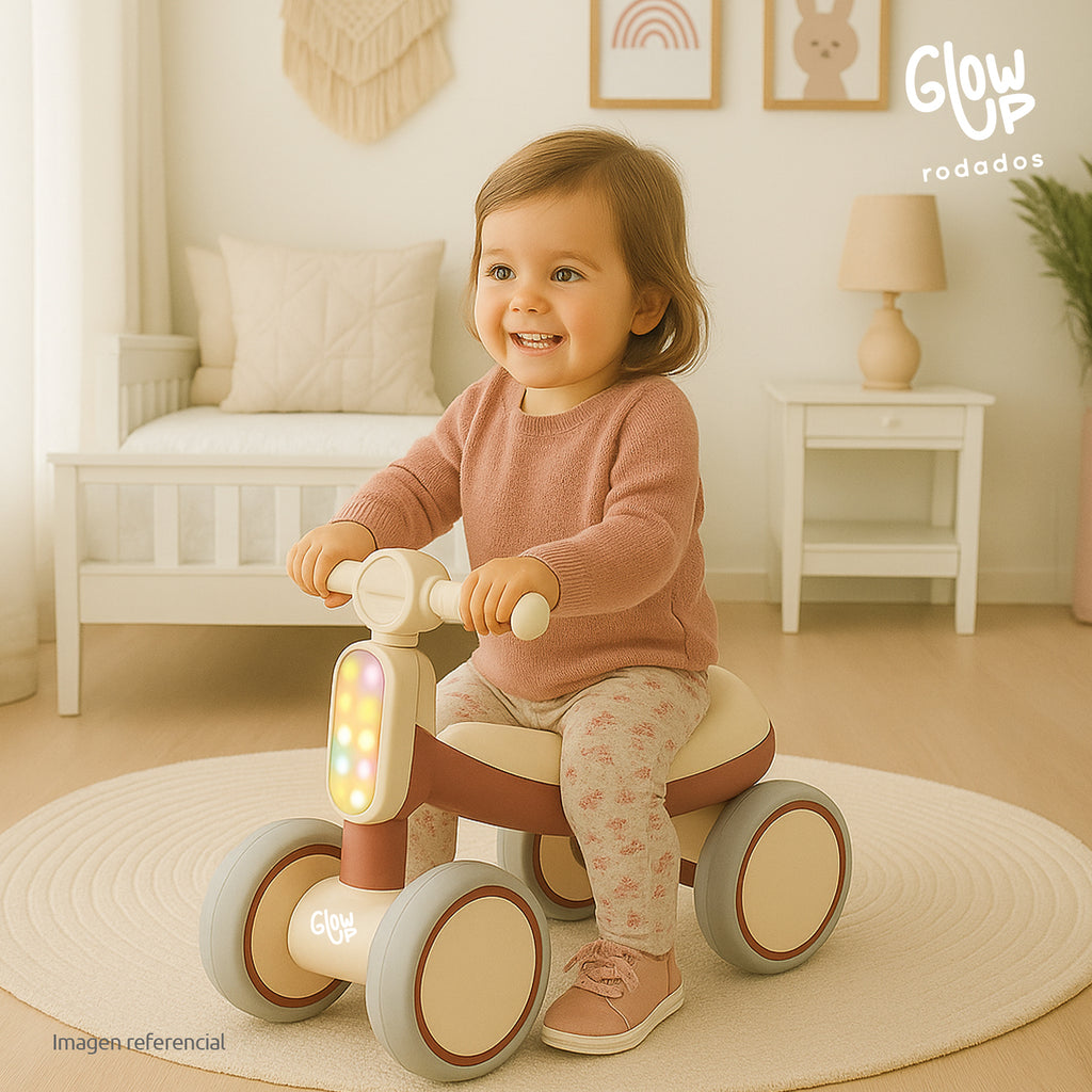 Cuatriciclo Infantil Luces Y Sonidos Niño Niña Café Bambi