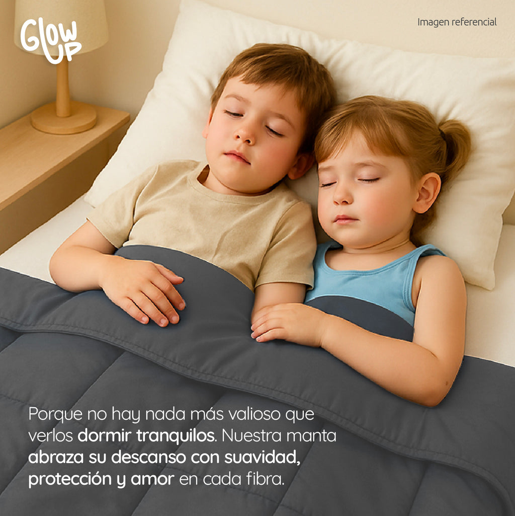 Manta De Gravedad niños gris 1,4 kg 122x92 cms Trastorno Sueño