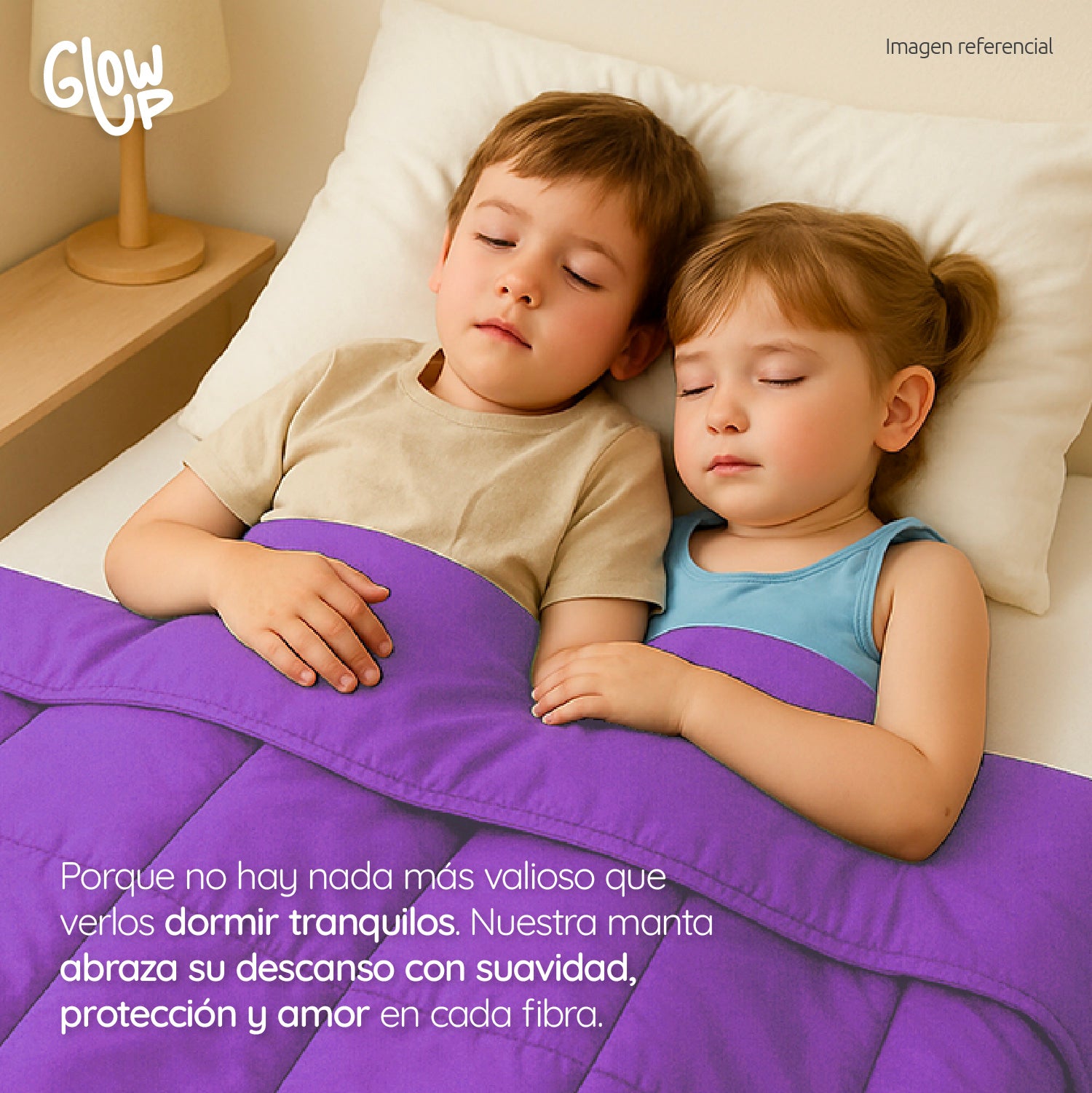 Manta De Gravedad niños Morado 2,3 kg 122x92 cm Trastorno Sueño
