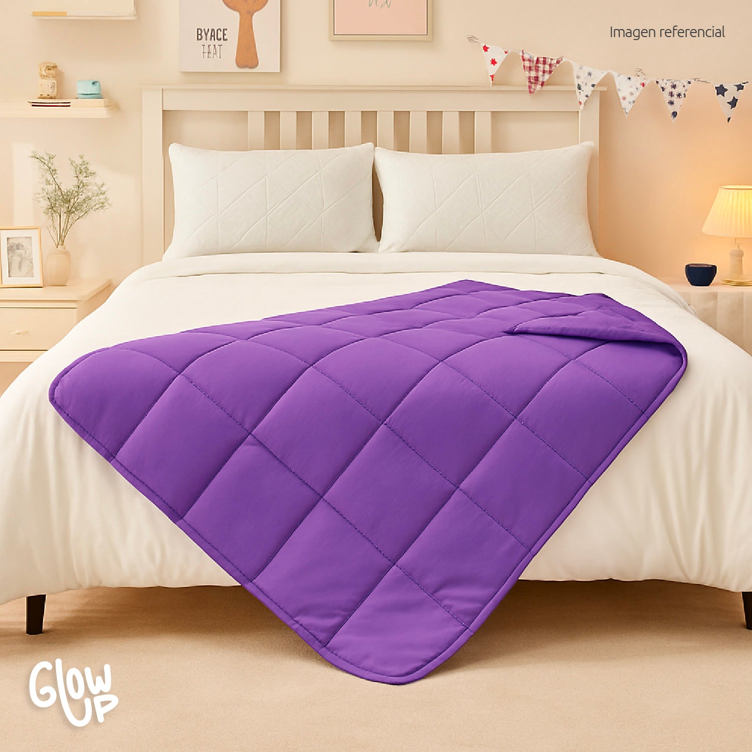 Manta De Gravedad niños Violeta 3,2 kg 152x102 cm Trastorno Sueño