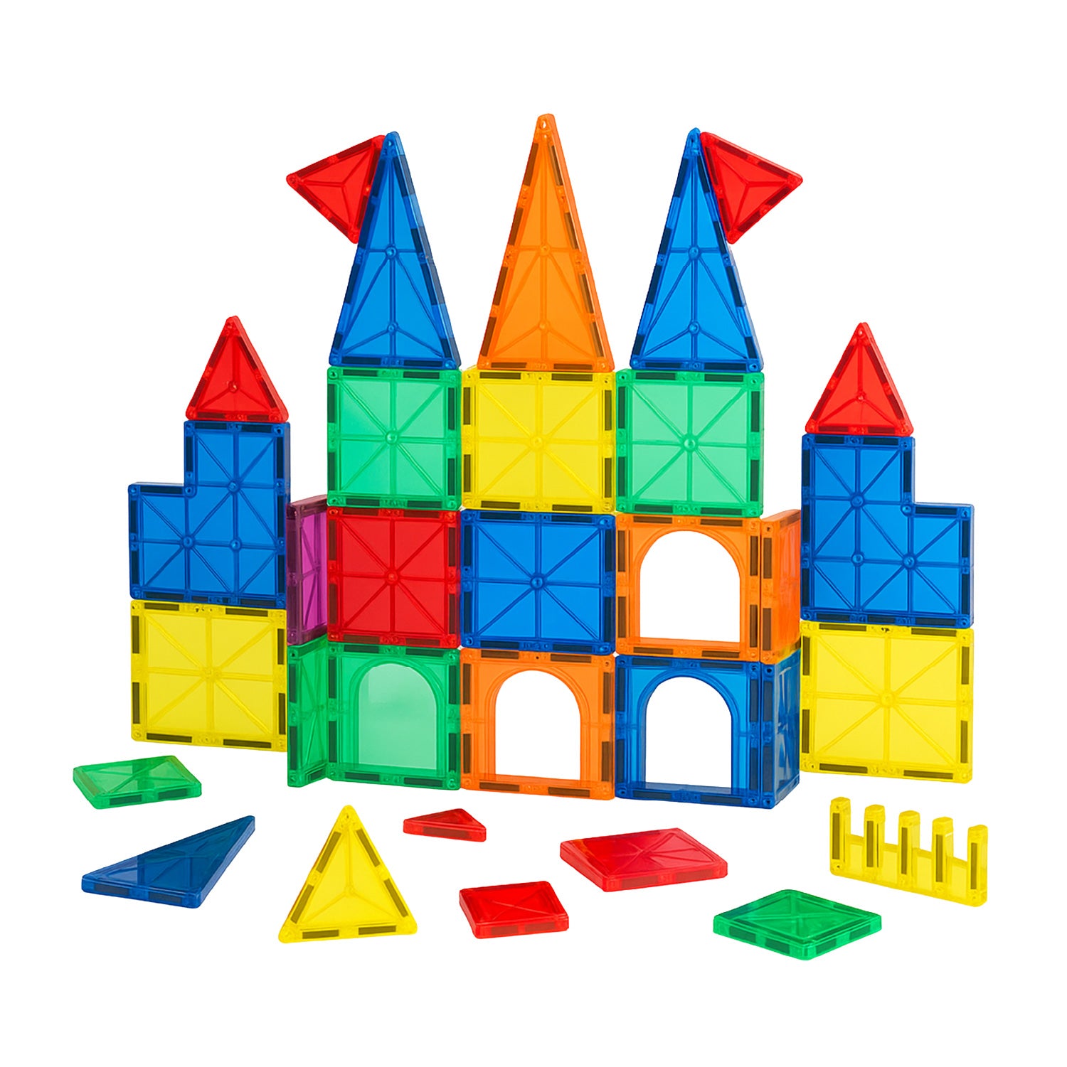 Bloques De Construcción Magnéticos – Juego De 1 Unidad Para Creatividad Ilimitada, Piezas De Colores Para Niños Y Adultos (No Incluye Baterías)
