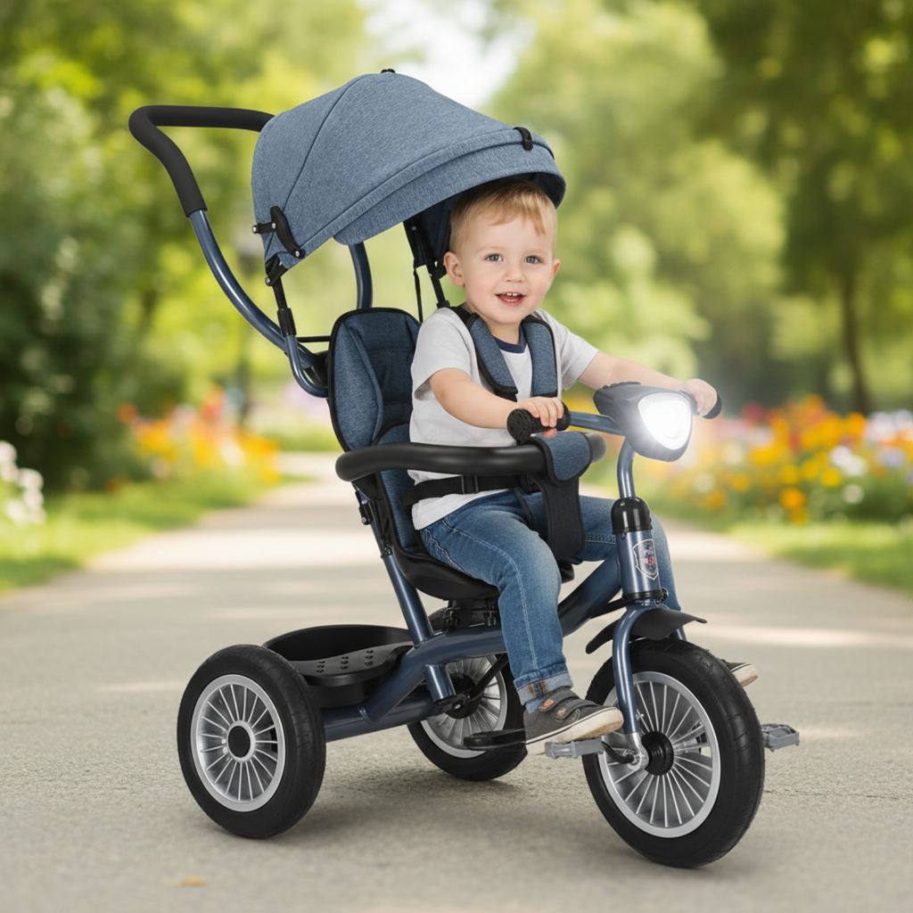 Triciclo Paseo Infantil Azul