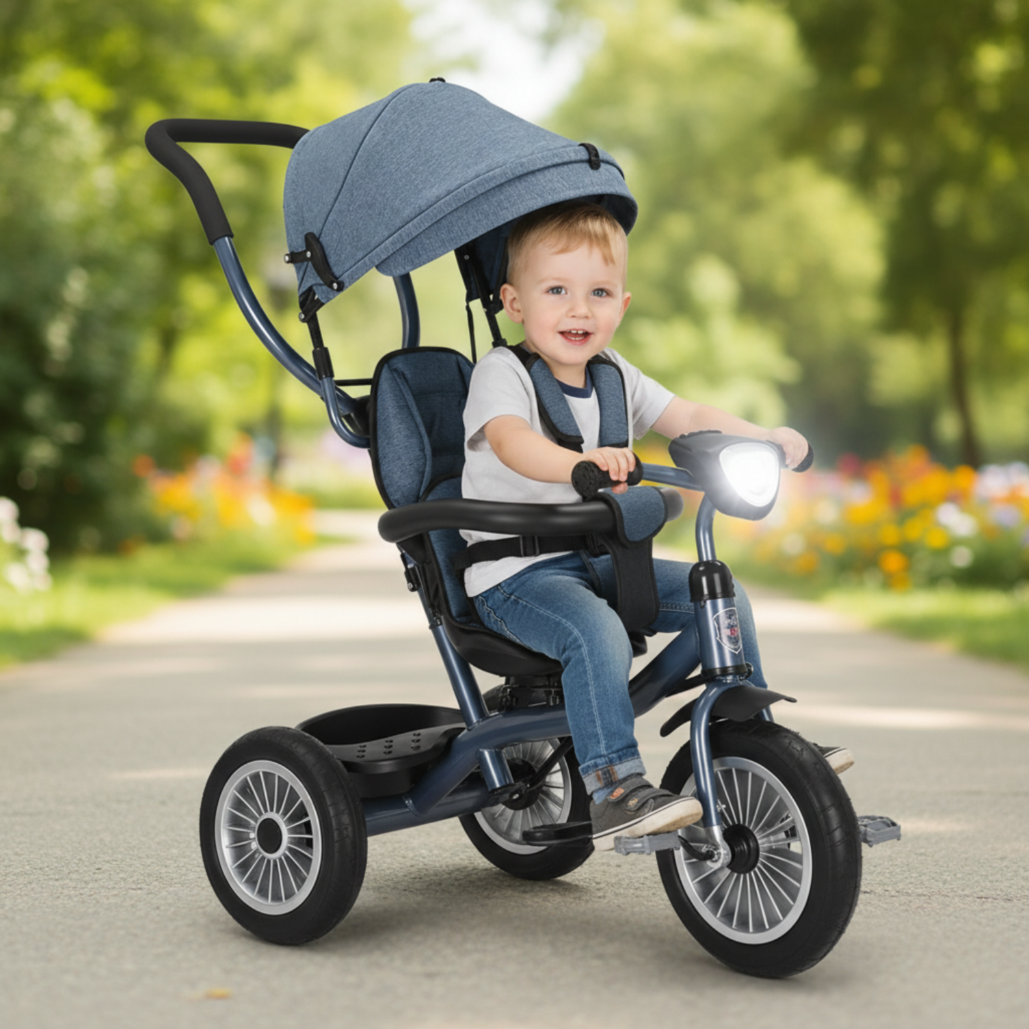 Triciclo Paseo Infantil Azul
