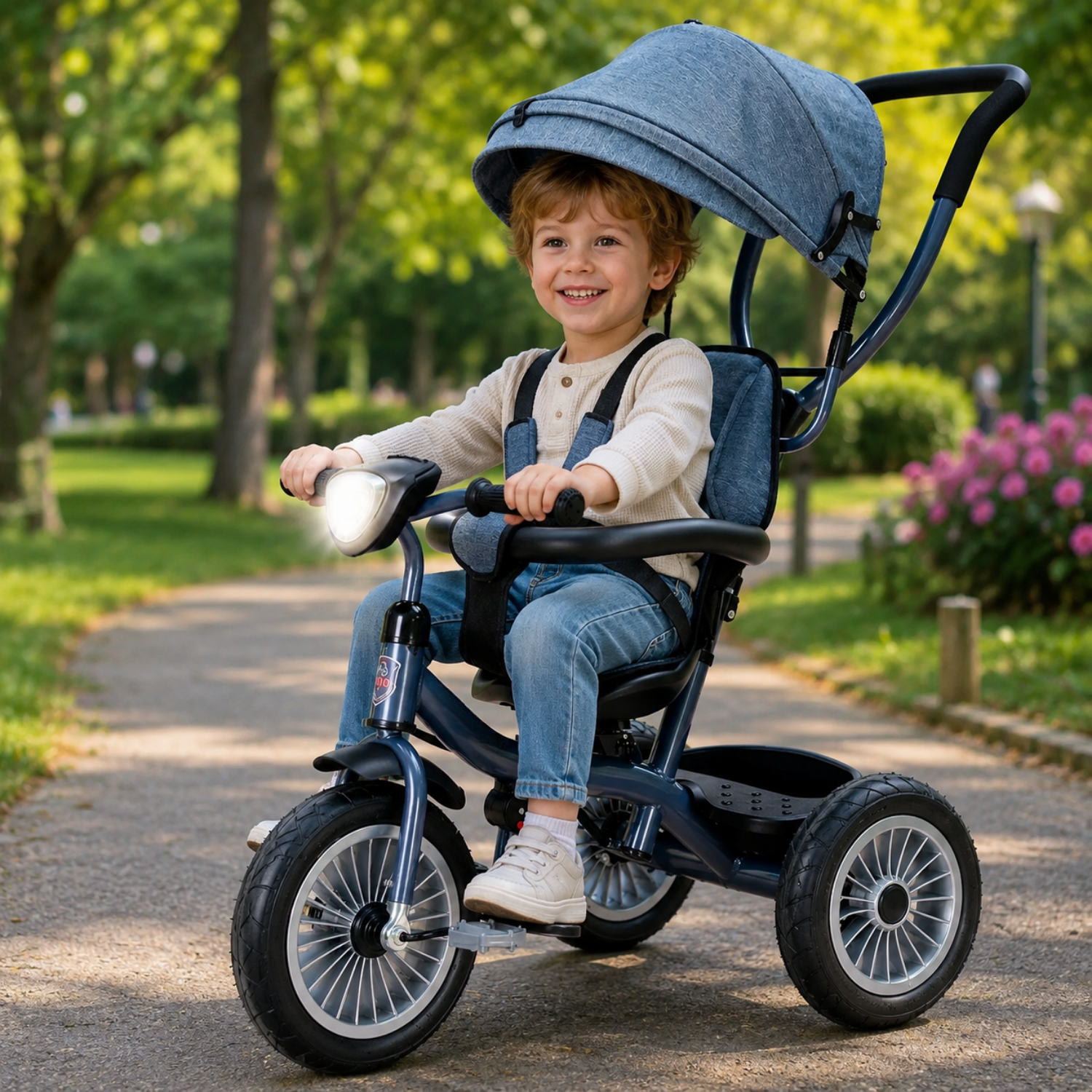 Triciclo Paseo Infantil Azul