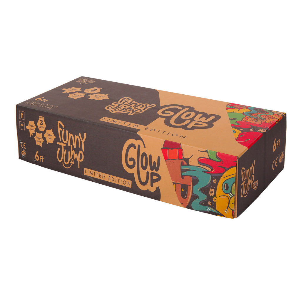 Cama elástica 6ft 1,83mt edición ltda con Juegos agua GlowUp