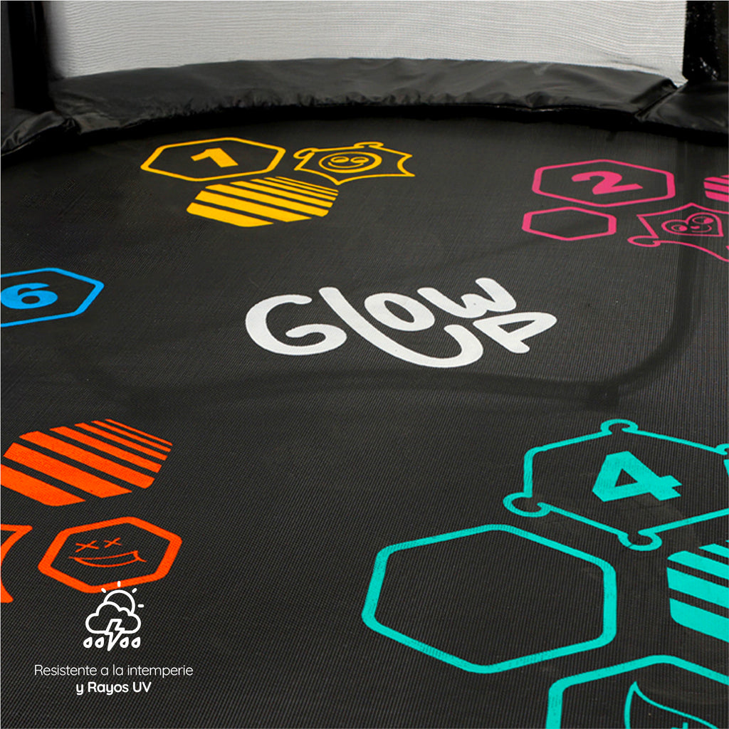 Cama elástica 6ft 1,83mt edición ltda con Juegos agua GlowUp