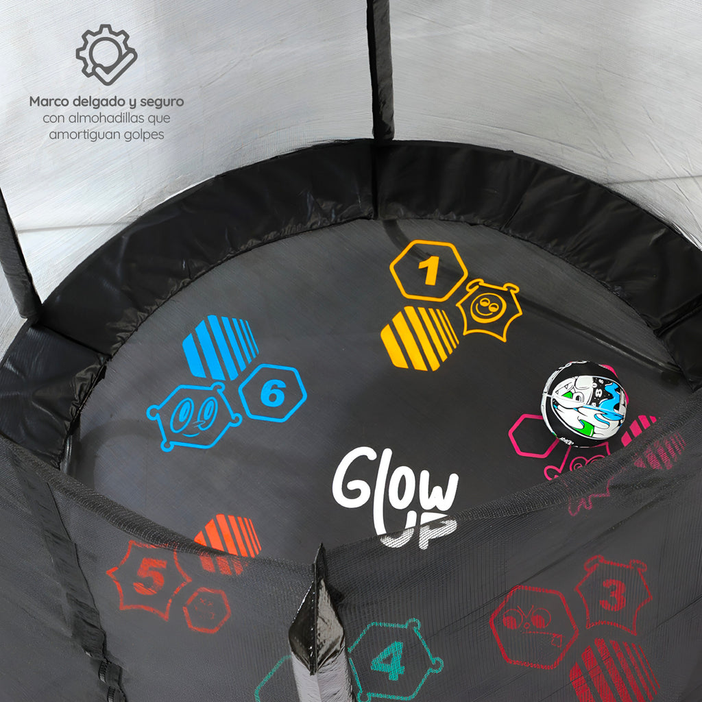 Cama elástica 6ft 1,83mt edición ltda con Juegos agua GlowUp