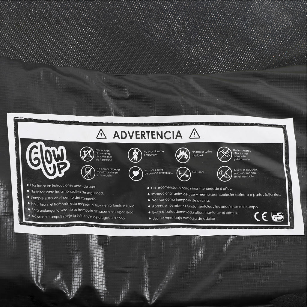 Cama elástica 6ft 1,83mt edición ltda con Juegos agua GlowUp