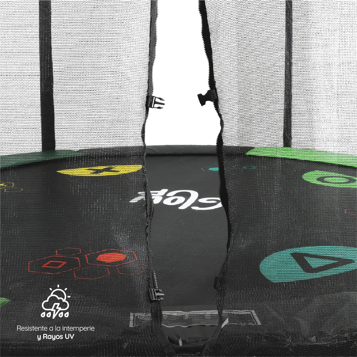 Cama Elástica 2,44 mts 8ft Glowup Malla de seguridad y escalera Edición Exclusiva F