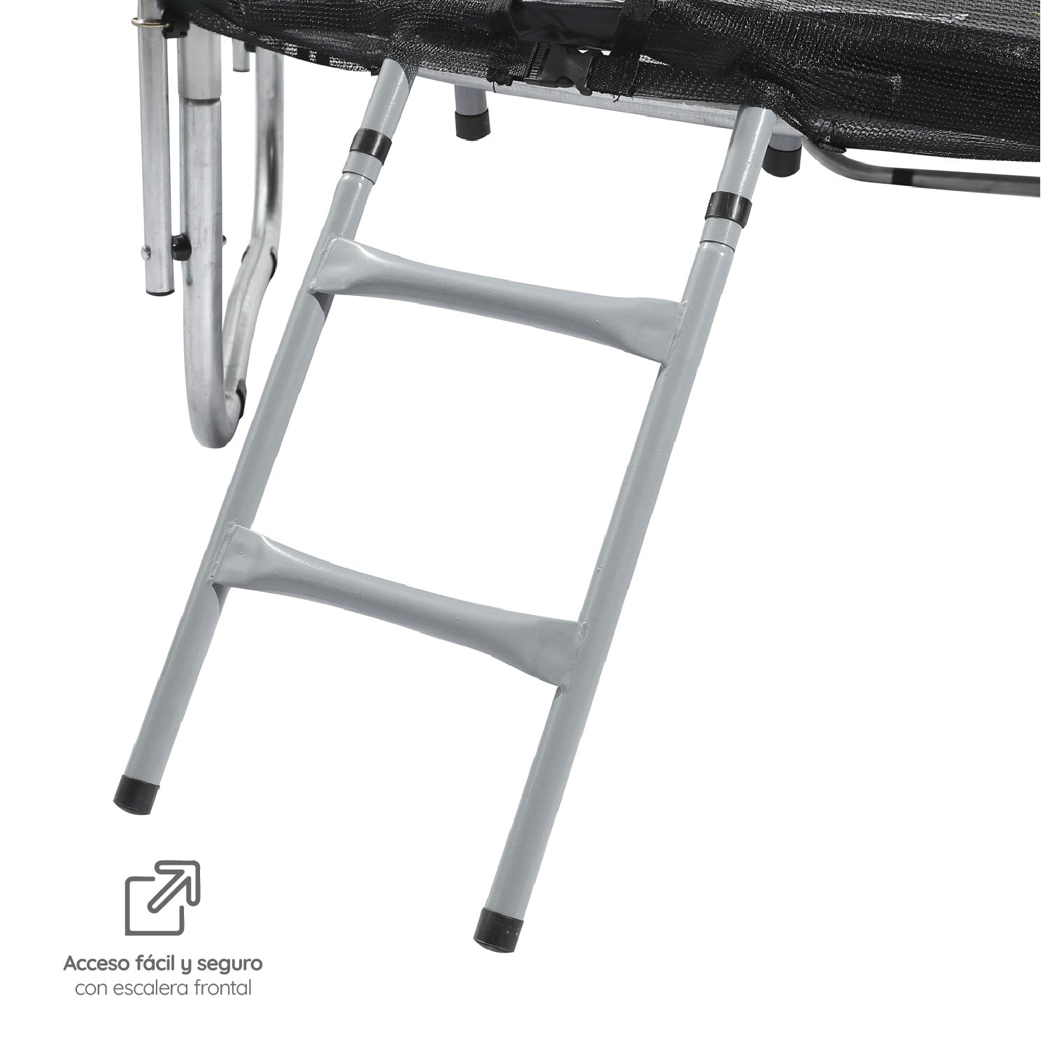 Cama Elástica 2,44 mts 8ft Glowup Malla de seguridad y escalera Edición Exclusiva F