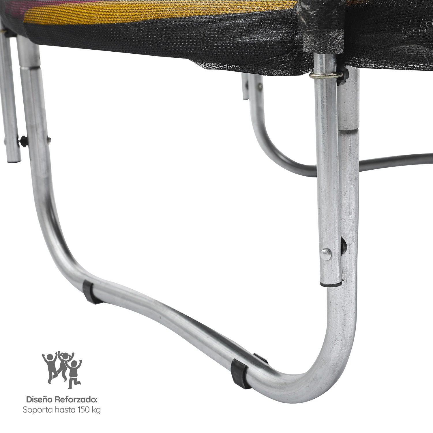 Cama Elástica 2,44 mts 8ft Glowup Malla de seguridad y escalera Edición Exclusiva F